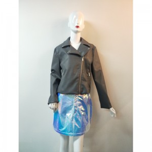 REN COLLECTION SVART PU BLKER JAKKE RLWPJ0013N