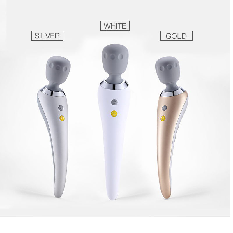 Magisk trådløs stavmassager med USB genopladelig håndholdt personlig kropsmassager til muskelbehandling og sportsgenopretning