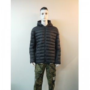 NAVY HOODED PUFFERJakke RLMPC0010
