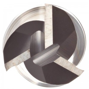 Carbide kvadratiske næseender, tom, ubelagt (lys) finish, ru og efterbehandling, 30 graders helix, 3 fløjter, 3 \