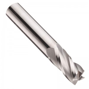 Carbide Micro Square næseender, ubelagt (lys) finish, 30 grader helix, 4 fløjter, 1,5 \
