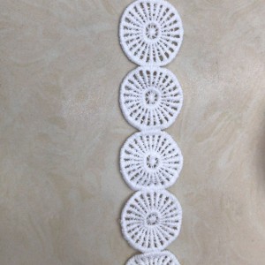 23 # mælkebånd af silke ， Blonder af polyester / nylon ， bomuldsblonder