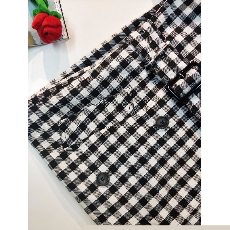 DAMES LONGLINE CHECK JACKET RLWJ0006