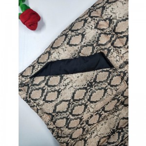 DAMES SERPENTINE PRINT PADDED COAT RLWPC0008