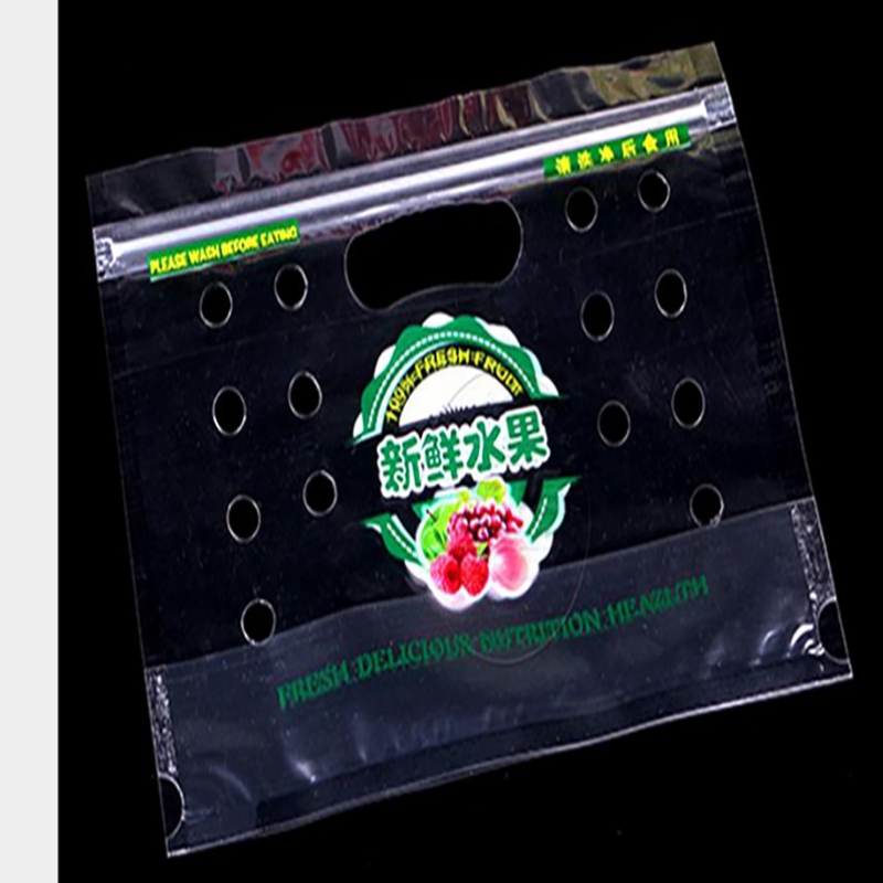 Miljøvenlig pirnded ziplock emballagepose af plastgrøntsagssød tomater med udluftningshuller