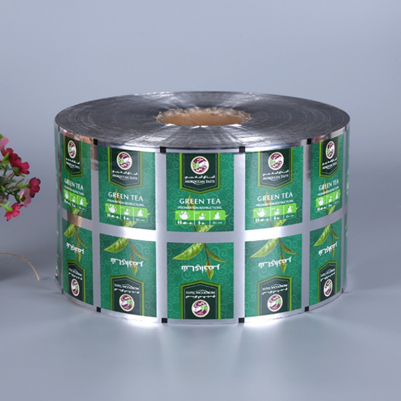 Fødevareplastisk aluminiumsfolieemballage filmrulle til mælke te kaffepose