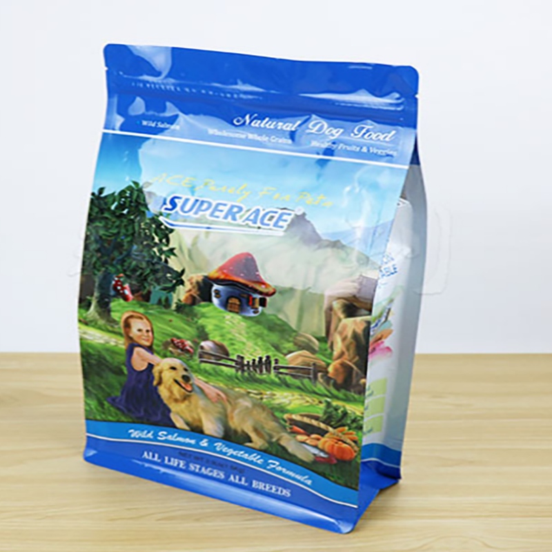 10 kg 25 kg Fladbundet husdyrfodspose / plastpakke til kattehundfoder