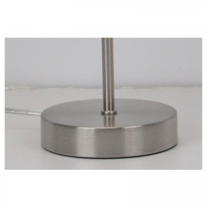 Bordlampe med linneskærm