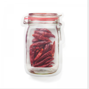 Kina fabrik direkte salg af Die-cut enhed til formede poser til snackbaby mad emballage taske med lynlås