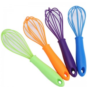 Silikoneæg rører højkvalitets håndholdt omrører silikone skridsikker håndtag bag køkkenredskab