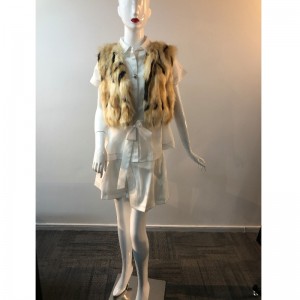 DAMES FARVEJE KORT FUR GILET RLWF0013