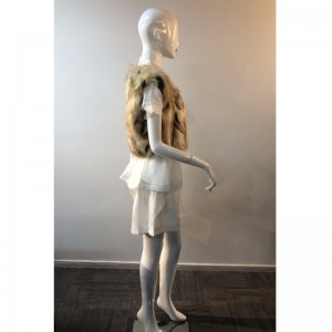 DAMES FARVEJE KORT FUR GILET RLWF0013