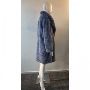 DAMES FAUX FUR COAT I PURPLE RLWF0022