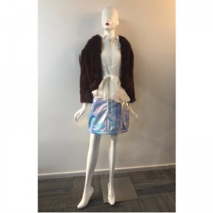 DAMES FAUX FUR JAKKE I BROWN RLWF0027