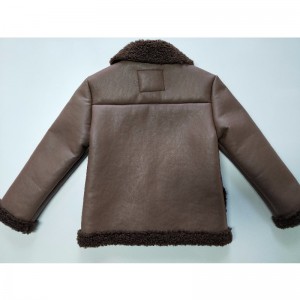 BØRNES BROWN PU JACKET RLCPJ0001N