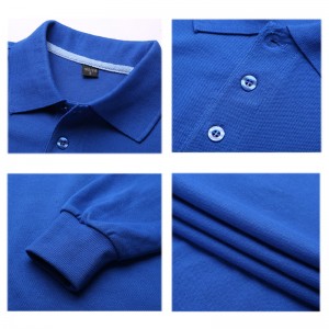 # TC-Regular Fit Bomuld Langærmet Solid Golf Polo skjorter