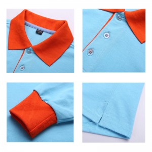 Langærmet shirt med kontrast krave