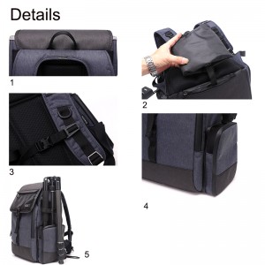 Diat BRTSM31 Professionel fotografering Stativ Objektiv Rygsæk Udendørs rejsekamera Video Rygsæk