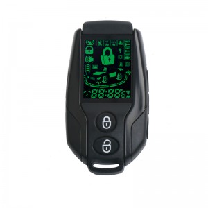 to-vejs hopping kode lcd fjernbetjening bilsikkerhed auto alarmsystem