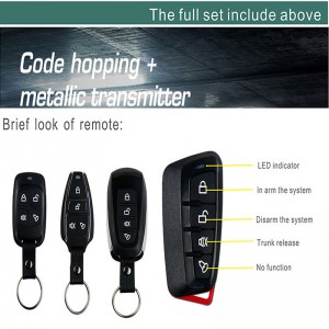 universal fjernbetjening centralt dørlås bagagerum frigør en måde nøglefri adgang