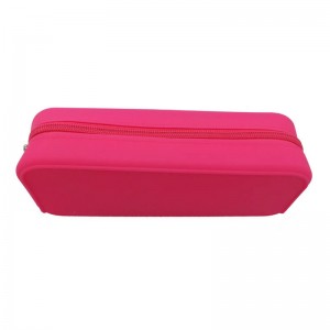 Engros nyhed Brugerdefineret farverig blød silikone blyant taske