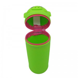 Candy-farvet silikone blyant taske til søde papirvarer