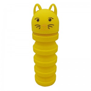 Silikone pen taske Brugerdefineret lynlås sjovt blyant tilfældet