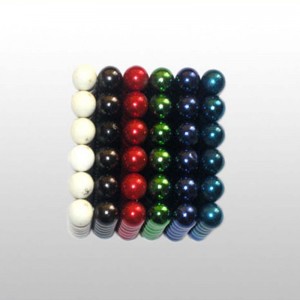 Tilpasset størrelse N35 Pædagogisk NdFeB farverig magnetsfære