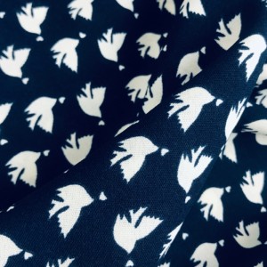 Vævet chiffon kjole spottrykt tøj stof engros