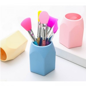 Silikone makeup tube Creative simple penholder silicone makeup pen office leverer praktisk indsamling af penholder hjem ornamenter små møbler