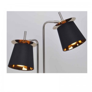 Bordlampe med stofskygge og dekorationsark