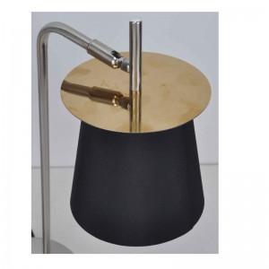 Bordlampe med stofskygge og dekorationsark