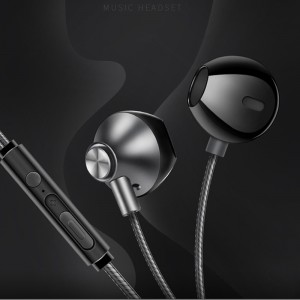 Komfortabel iført dynamisk stereo HiFi kablet hovedtelefon