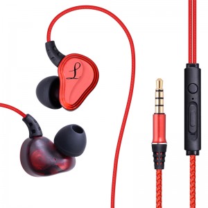 Nye Earhook Sport Dual Dynamic Driver kablet hovedtelefon