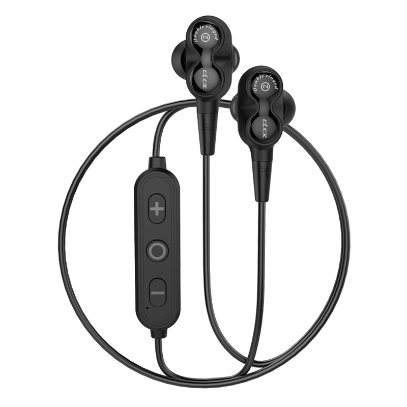 Ny dobbelt dynamisk driver Sport Stereo lydkvalitet HiFi trådløs Bluetooth øretelefon