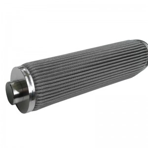 Plisseret varmt smeltefiltre i rustfrit stål