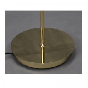 Gulvlampe med metalskærm og juster funktion