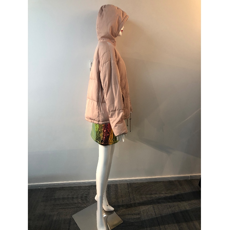 DAMES PINK CHAMPAGNE HOODED COAT RLWPC0051