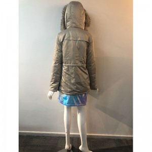 DAMES CHAMPAGNE HOODED COAT RLWPC0059