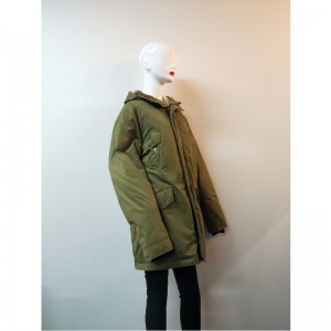 DAMES KHAKI HOODED COAT RLWPC0088