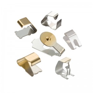 OEM stempling metalfjederstålklemme terminal