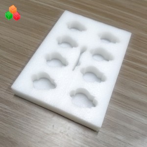 høj kvalitet tilpasset formstansskåret pakning epe indre skum stødfast farverig epe skumindsats til vinflaskeemballage