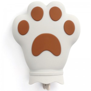 Silikon varmtvandspose mini anti-eksplosion uld fløjls varm håndtaske