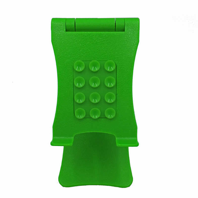 Grøn justerbar sammenfoldelig silikone telefonholder