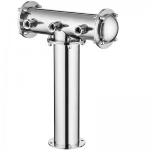 T form øl tårn med stinaless stål