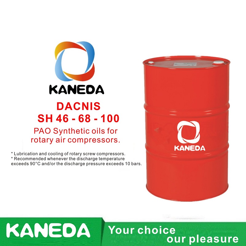 KANEDA DACNIS SH 32- 46 - 68 - 100 PAO Syntetiske olier til roterende luftkompressorer.