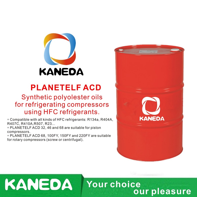 KANEDA PLANETELF ACD Syntetiske polyolesterolier til kølekompressorer ved hjælp af HFC-kølemidler