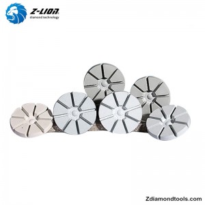 Z-LION ZL-16AD Harpiks Tør beton diamantgulv polering pads \u0026 slibeskiver