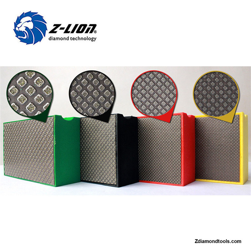 Z-LION ZL-37C Elektropletteret diamanthånd med høj effektivitet til polering af sten til sten, glas, beton