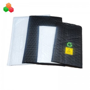 Tilpasset trykt logo boble mailere rive-bevis polstret plastikpose / co ekstruderet poly forsendelse kuvert boble air wrap taske